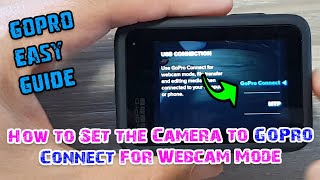 How to Set the Camera USB Connection to GoPro Connect for Webcam Mode on GoPro 8/9/10/11/12