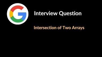 Intersection of two Arrays  | Google Interview Question |  Array & Hashing  | LeetCode 349 | C++
