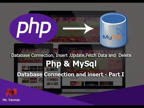 Php:how to Connection and insert in Php with Mysql in XAMPP - YouTube