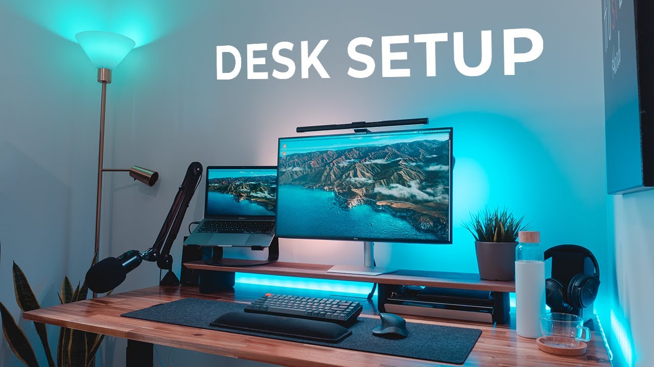The MODERN Home Office Setup DIY Transformation Desk Tour YouTube