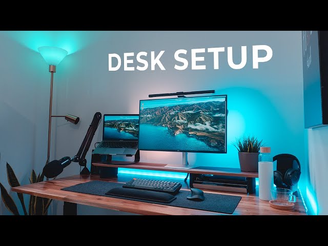 The MODERN Home Office Setup – DIY Transformation + Desk Tour 