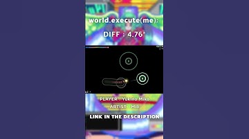 World execute me | osu! Daily Banger #shorts