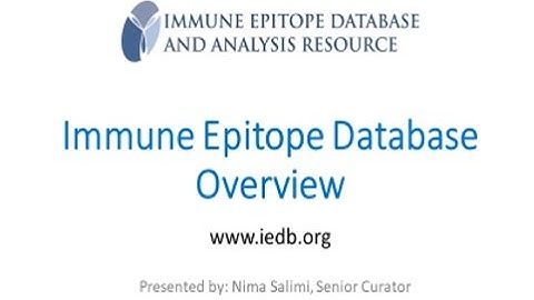 2019 User Workshop – 1.1 – Immune Epitope Database Overview