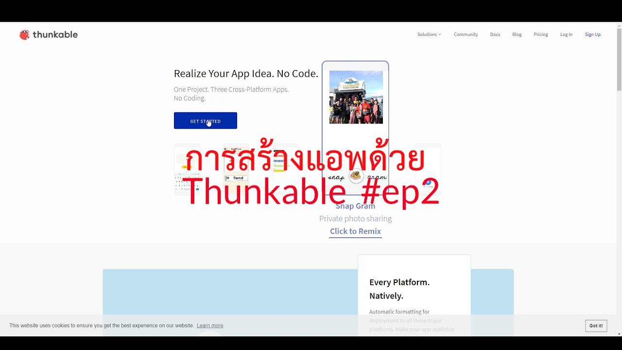 cแปลภา  Update  #Ep2 สร้างแอพแปลภาษาด้วย Thunkable