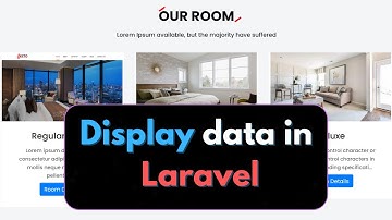 Display data in Homepage | Laravel hotel Management System Project Tutorial
