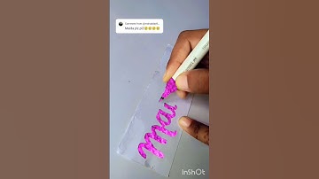 comment your name #calligraphy #handwriting #magicalcalligraphy #lettersbydeepti #viralvideo