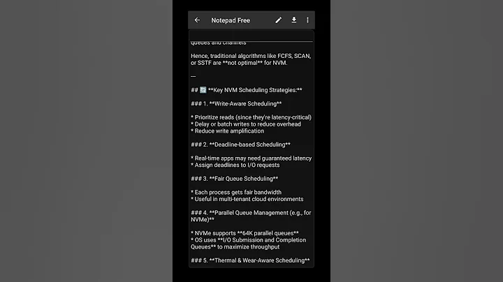 NVM Scheduling in Operating System ⚡ | How Modern OS Manages Non-Volatile Memory