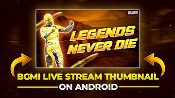 How To Make BGMI Live Stream Thumbnail On Android | BGMI Thumbnail Toturial