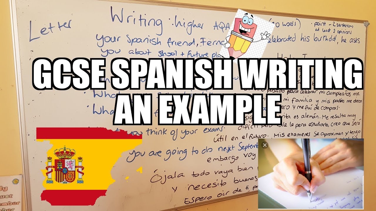 GCSE Spanish Writing Example higher YouTube
