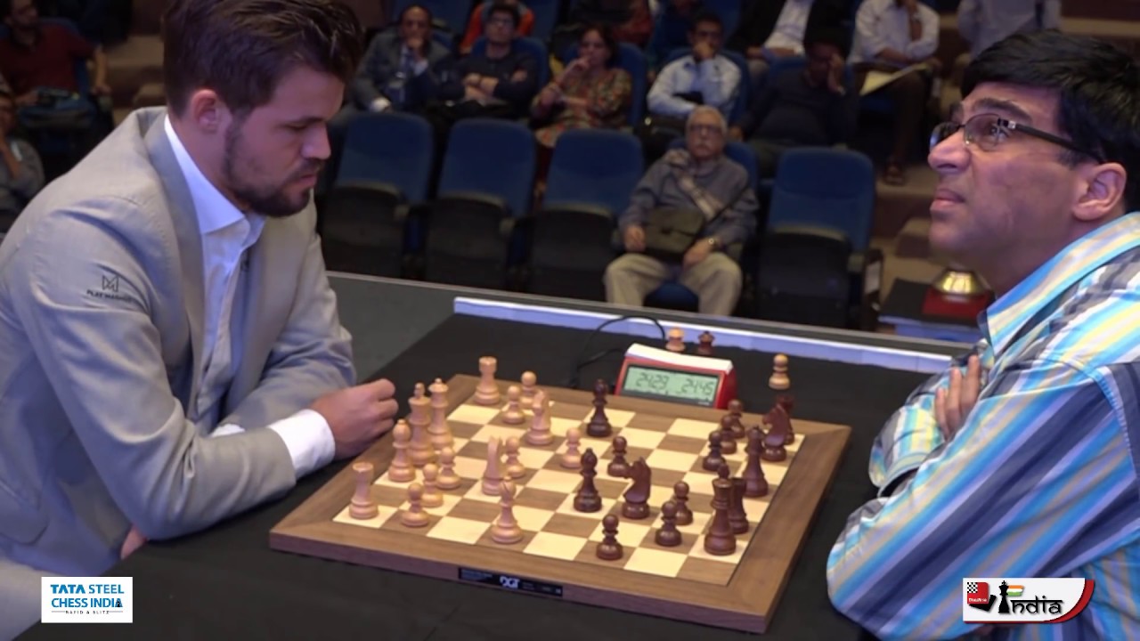 Magnus Carlsen vs Vishy Anand  Tata Steel Chess India Rapid 2019 