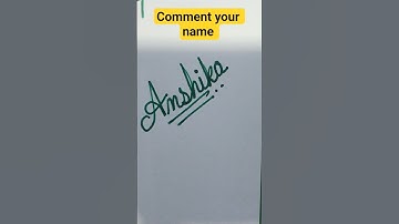 ✨ Cursive Name Art | Stylish Name Writing in Cursive | Calligraphy for Beginners #shorts #anshika