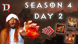 Diablo 4 Season 4 - FIREWALL SORCERER DAY 2 | LIVE