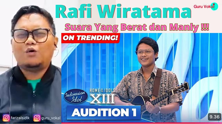 Alasan Rafi Wiratama Ikut Indonesian Idol | Audition 1 | INDONESIAN IDOL 2025 | Guru Vokal Reaction