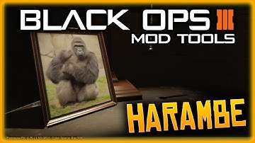 BLACK OPS 3 MOD TOOLS - HARAMBE EASTER EGG, HARAMBE EASTER EGG WILL MAKE YOU SAD