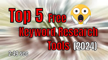 Top 5 Free Keyword Research Tools | Unlimited free Search Lifetime