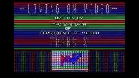 living on video sound demo by persistence of vision for Atari ST