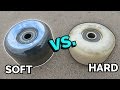 SOFT SKATEBOARD WHEELS vs HARD SKATEBOARD WHEELS.