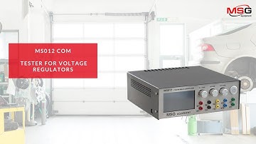 Test voltage regulators with MS012 COM