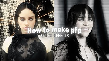 how to make profile pictures ; after effects