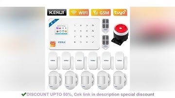KERUI Home Security Alarm System W181 Wireless WiFi GSM Tuya APP Control Android ios Burglar Alarm S
