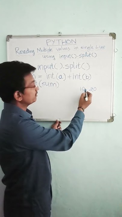 Multiple inputs in single line using input().split() || Dr E Raju || # ...