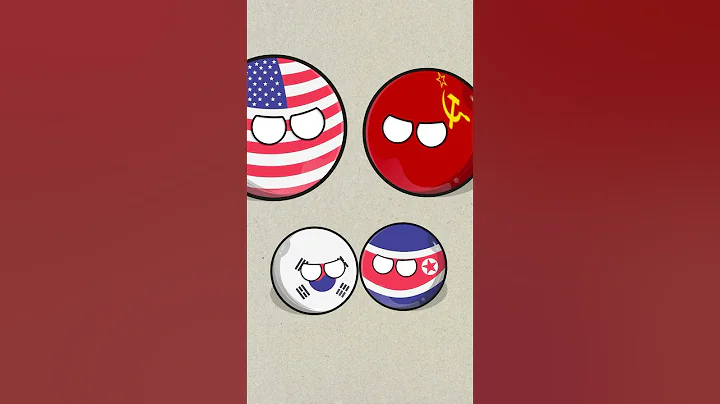 The Korean War 1950-1953 #countryballs #North Korea #Korea #china #america