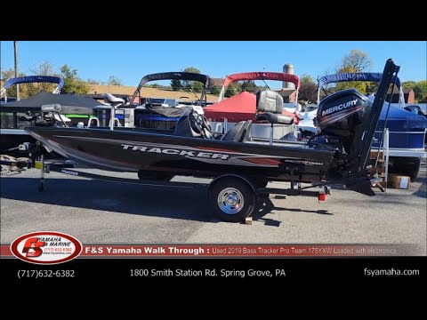 Used 2019 Bass Tracker Pro Team 175TXW Loaded with electronics. F