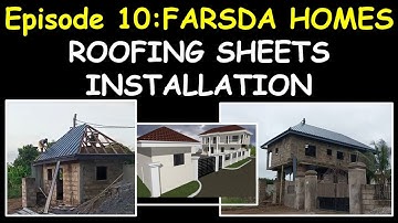 Building in Ghana:Episode 10_ Roofing sheets installation_Outhouse and Security post