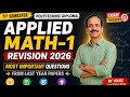 Haryana Polytechnic Diploma Applied Math-1, 1st Sem, Most Important Questions of Last Year Paper