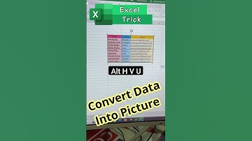 Convert Data into Image in excel #shorts #excel #exceltips