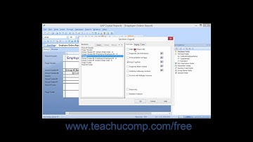 Crystal Reports 2013 Tutorial The Section Expert Business Objects Training