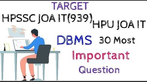 30 Most Important DBMS SQL MCQ