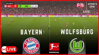 BAYERN VS WOLFSBURG LIVE  | BUNDESLIGA 2024 | .SIMULATION  & LIVE-Score  #bundesliga