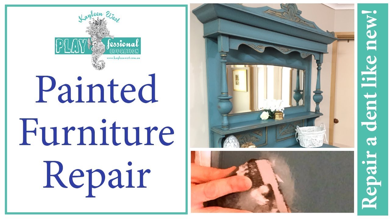 Repair Painted Furniture Repair a dent like new! YouTube