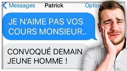 LES PIRES SMS DES PROFS VS ÉLÈVES !