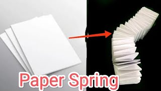 How To Make Mini Paper Spring || paper spring Kaise Banaye #papercraft #paperhacker