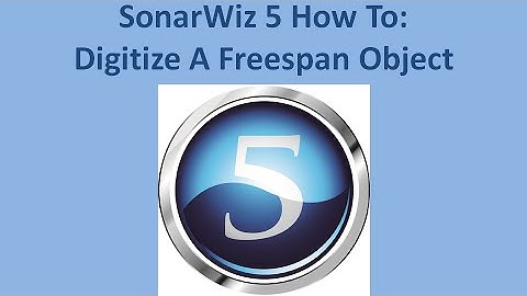 SonarWiz 5 How-To: Digitize A Freespan Object