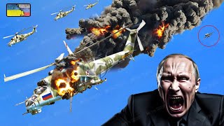 Horrifying Moment, US F16 Destroys 5 Most Dangerous Russian Mi24 Helicopters