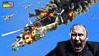 Horrifying Moment, US F-16 Destroys 5 Most Dangerous Russian Mi-24 Helicopters