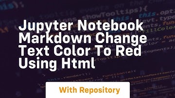 Jupyter notebook markdown change text color to red using html