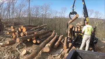 06 Loading More Logs with Log Loader Trailer, 4-23-17