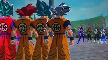 Goku God Forms Vs Vegeta God Forms - Dragon Ball Sparking! Zero