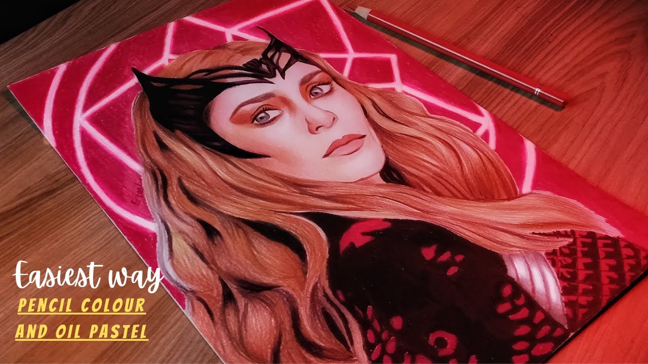 Wanda Maximoff drawing step by step // doctor strange in the multiverse of madness YouTube
