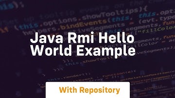 java rmi hello world example