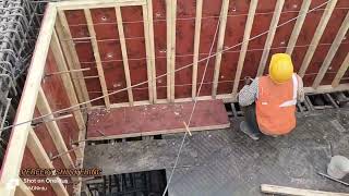 transfer Slab plywood shuttering work #civil#construction#share#viral#like