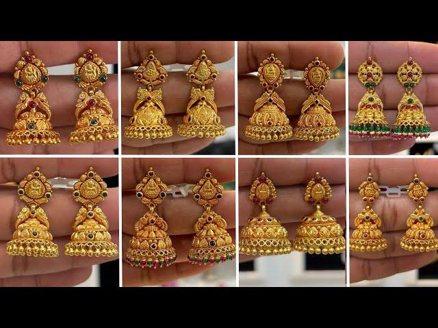 Lakshmi Gold Polished Jhumki For Ladies - Silver Palace