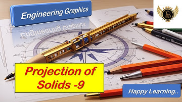 Projection of Solids (Problem-9) | Easy Tips | Step by Step procedure for easy understanding