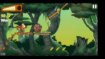 Banana Kong (by FDG Entertainment) - free offline runner game for Android and iOS - gameplay.