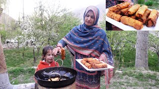 Our Traditional Chicken Vegetable Rolls For Iftar | Mountain Cooking |