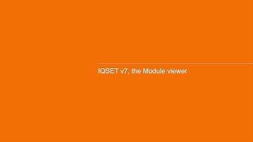 How to use the  Module and Monitor viewer in IQSET v7